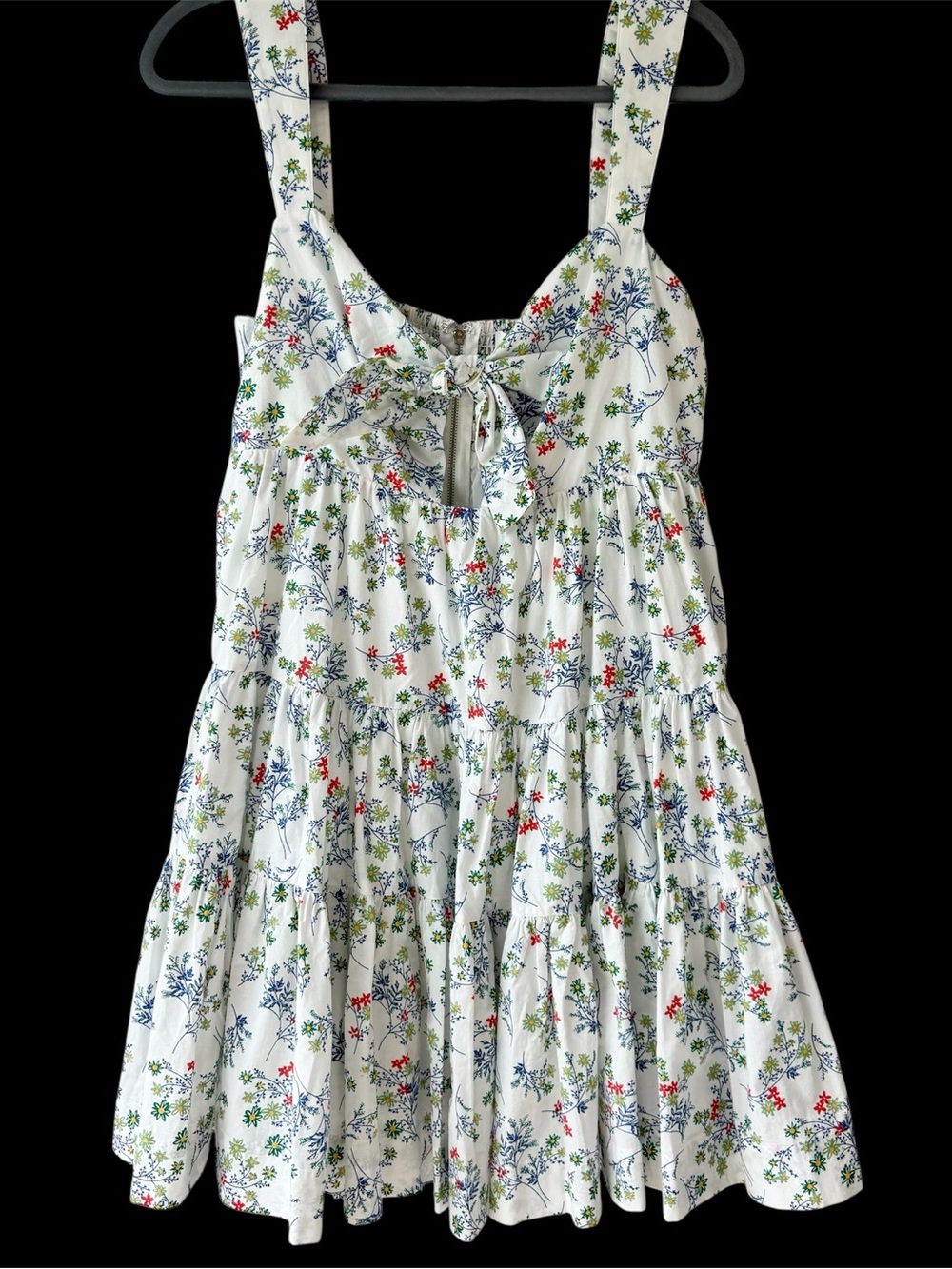 NWT Mable Wildflower key hole tiered ruffle dress szL - Picture 7 of 16
